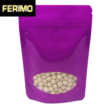 200Pcs/lot Purple Doypack Aluminum Foil Zipper Packing Bag with Window Food Candy Mylar Heat Seal Stand Up Ziplock Pack Pouch 
200Pcs/lot Purple Doypack Aluminum Foil Zipper Packing Bag with Window Food Candy Mylar Heat Seal Stand Up Ziplock Pack Pouch