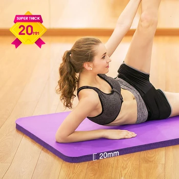 

20mm Super Thick Fitness Yoga Mat 183*60cm Premium NBR Pilates Exercise Tapete Gymnastics Dance Mats Yoga Gym Supply DIY Print