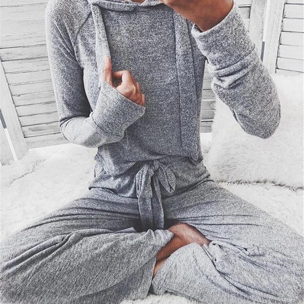 Fadzeco 2 Piece Outfits Sweatsuit Solid Long Sleeve Hooded Pullover Tops Swearshirt and Long Pants Set Casual Sweatsuit
Fadzeco 2 Piece Outfits Sweatsuit Solid Long Sleeve Hooded Pullover Tops Swearshirt and Long Pants Set Casual Sweatsuit