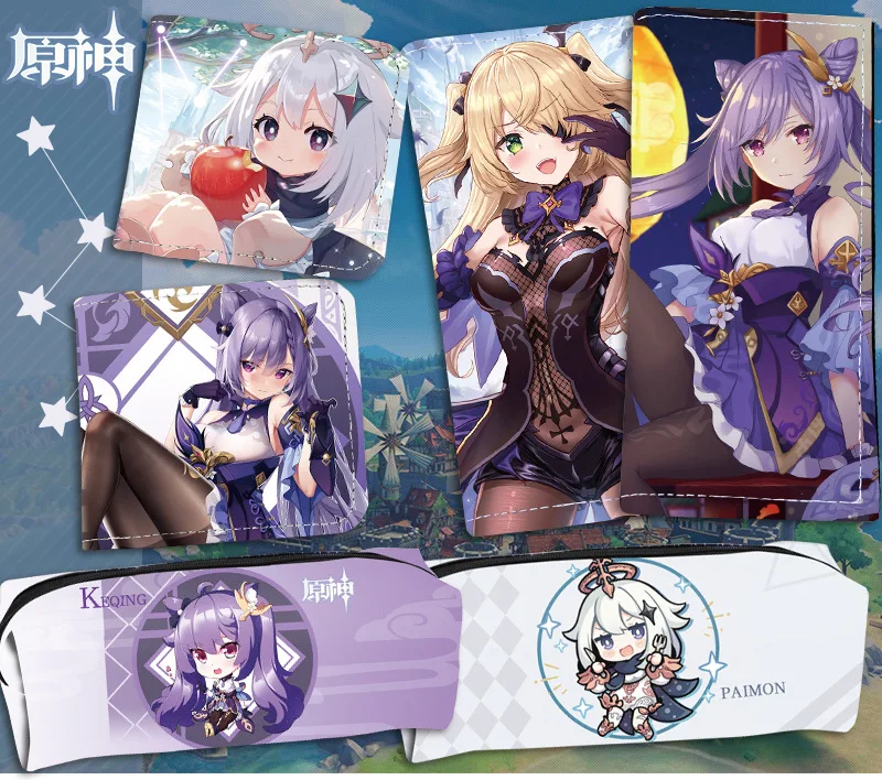 Generic Hu Tao Anime Pencil Bag Genshin Impact Pencil Cases Stationery