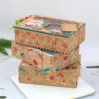 12pcs Christmas Theme Cake Box Christmas Cookie Boxes Portable Candies Baking Case Party Favor Holders Gingerbread Box
12pcs Christmas Theme Cake Box Christmas Cookie Boxes Portable Candies Baking Case Party Favor Holders Gingerbread Box