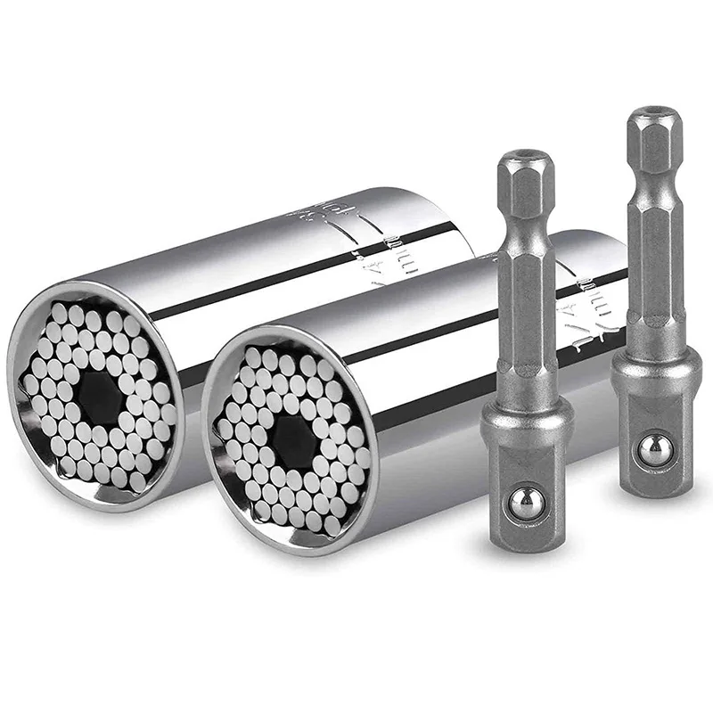Universal Socket Grip Adapter 4PCS Grip Socket Set Ratchet Wrench Power Drill Adapter 1/4 Inch-3/4 Inch(7Mm-19Mm), Professional
Universal Socket Grip Adapter 4PCS Grip Socket Set Ratchet Wrench Power Drill Adapter 1/4 Inch-3/4 Inch(7Mm-19Mm), Professional