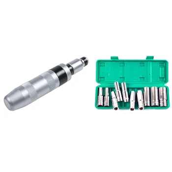7 Pcs Impact Driver Screwdriver & 10 Pcs 1/2 Inch Drive Deep Air Impact Socket Set Wrench
7 Pcs Impact Driver Screwdriver & 10 Pcs 1/2 Inch Drive Deep Air Impact Socket Set Wrench