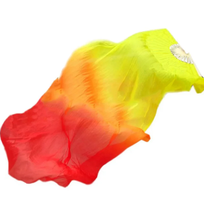 Beautiful Silk Three Color Gradient Flame Dance Fan Hand Folding Bamboo Fan Decoration Fan for Ladies Womens Home Crafts
Beautiful Silk Three Color Gradient Flame Dance Fan Hand Folding Bamboo Fan Decoration Fan for Ladies Womens Home Crafts