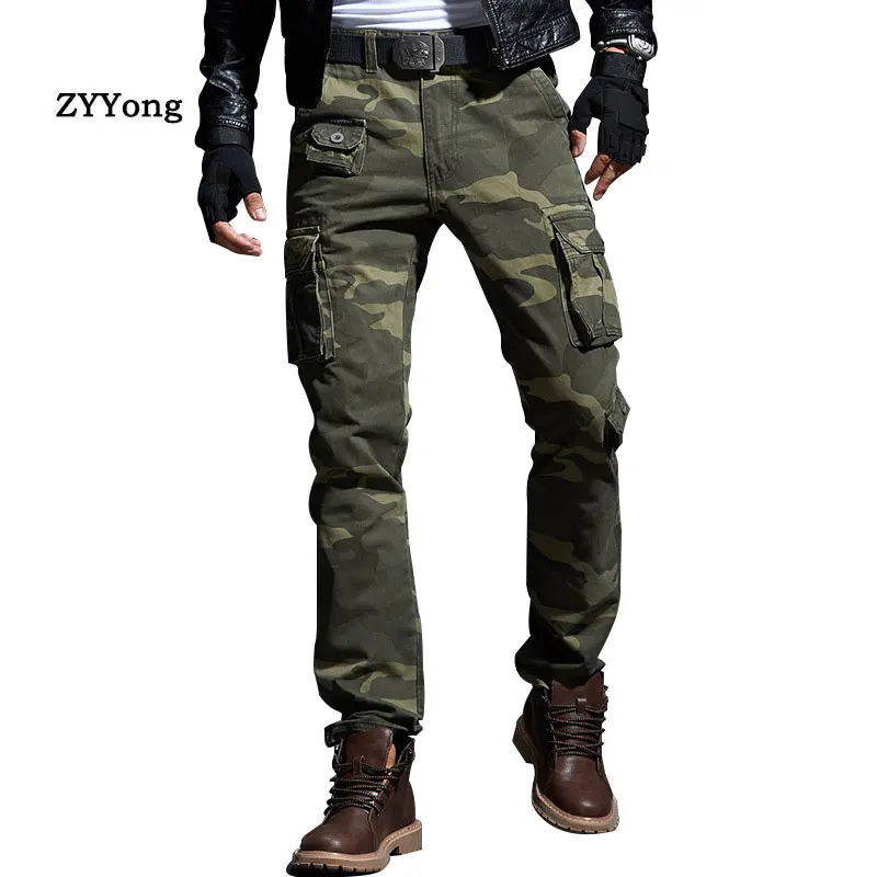 Men Long Pants Trousers Camouflage Combat Cargo Hiking Military Style Ripstop Multi-Pocket Motion Leisure Overalls Plus Size 38
Men Long Pants Trousers Camouflage Combat Cargo Hiking Military Style Ripstop Multi-Pocket Motion Leisure Overalls Plus Size 38