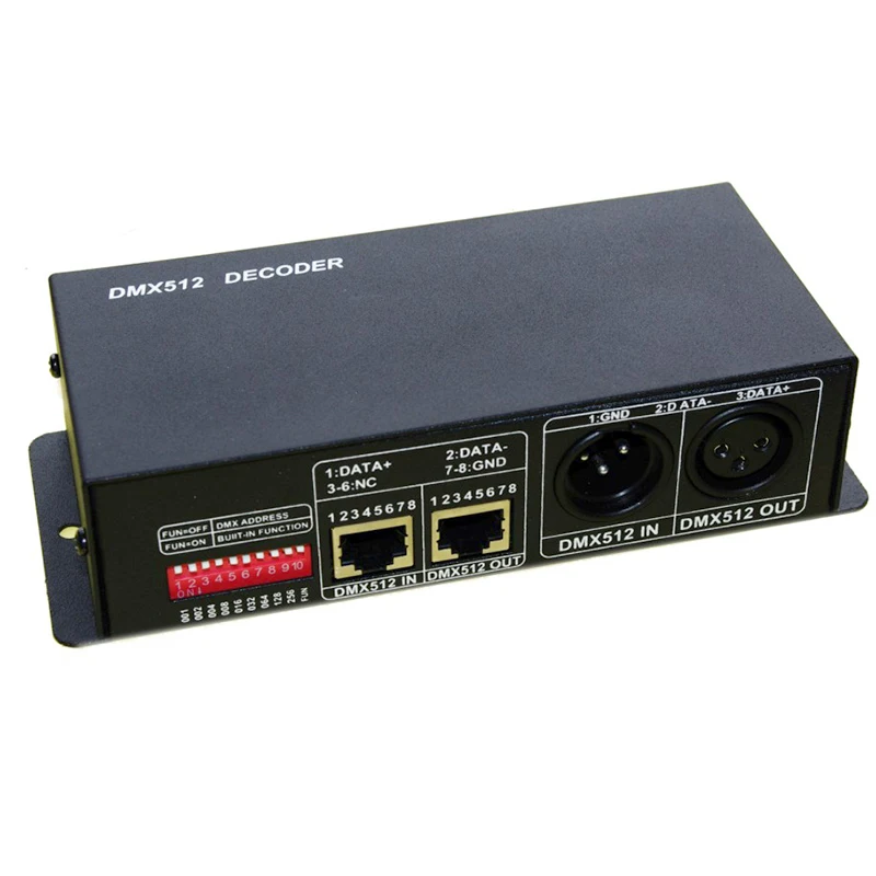 3CH DMX512 decoder Constant Current 350MA/700MA*3 Channel RGB led Controller DC12V-24V DMX decoder for led lamp strip light
3CH DMX512 decoder Constant Current 350MA/700MA*3 Channel RGB led Controller DC12V-24V DMX decoder for led lamp strip light
