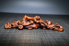 7" Chinese Folk Collection Seikos Small Leaf Boxwood Ganoderma shape penholder Gather fortune office ornament Town house 
7" Chinese Folk Collection Seikos Small Leaf Boxwood Ganoderma shape penholder Gather fortune office ornament Town house