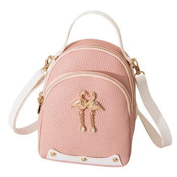 2020 Mini Backpack Women New Fashion Swan Charm Casual Shoulder Bag PU Leather Cute Small School Bag Female Knapsack for Travel 
2020 Mini Backpack Women New Fashion Swan Charm Casual Shoulder Bag PU Leather Cute Small School Bag Female Knapsack for Travel
