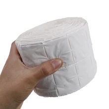 500 pièces/rouleau lingette à ongles blanc vernis à ongles Gel dissolvant lingettes ongles Art conseils manucure nettoyage lingettes coton peluches tampons papier(China)