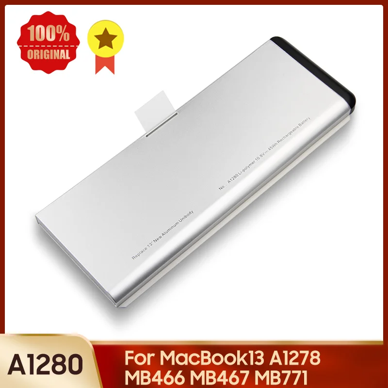 Новая батарея A1280 для MacBook13 A1278 MB466 MB467 MB771, сменная батарея 45 Вт/ч + Инструменты
Новая батарея A1280 для MacBook13 A1278 MB466 MB467 MB771, сменная батарея 45 Вт/ч + Инструменты