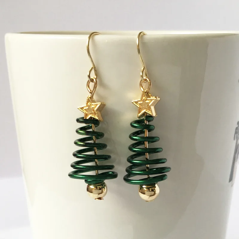 1Pc New Fashion Spiral Christmas Tree Star Dangle Earrings For Women Girls Earings Fashion Jewelry
1Pc New Fashion Spiral Christmas Tree Star Dangle Earrings For Women Girls Earings Fashion Jewelry