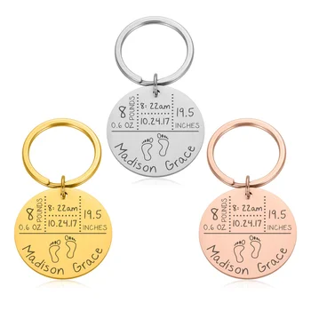 Custom Baby Birth State Keychain Gift for First Fathers Day New Mommy Gift Newborn Baby Key Pendant Women Men Jewerly Keyring
Custom Baby Birth State Keychain Gift for First Fathers Day New Mommy Gift Newborn Baby Key Pendant Women Men Jewerly Keyring