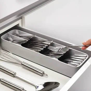 New Plastic Block Holder Drawer Knives Forks Spoons Storage Box Rack Knife Stand Cabinet Tray Cultery Stand Kitchen Organizer
New Plastic Block Holder Drawer Knives Forks Spoons Storage Box Rack Knife Stand Cabinet Tray Cultery Stand Kitchen Organizer