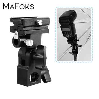 Universal B Type Flash Bracket Adjustable Hot Shoe Speedlight Stand Umbrella Light Holder Mount for Studio Video DSLR Camera
Universal B Type Flash Bracket Adjustable Hot Shoe Speedlight Stand Umbrella Light Holder Mount for Studio Video DSLR Camera