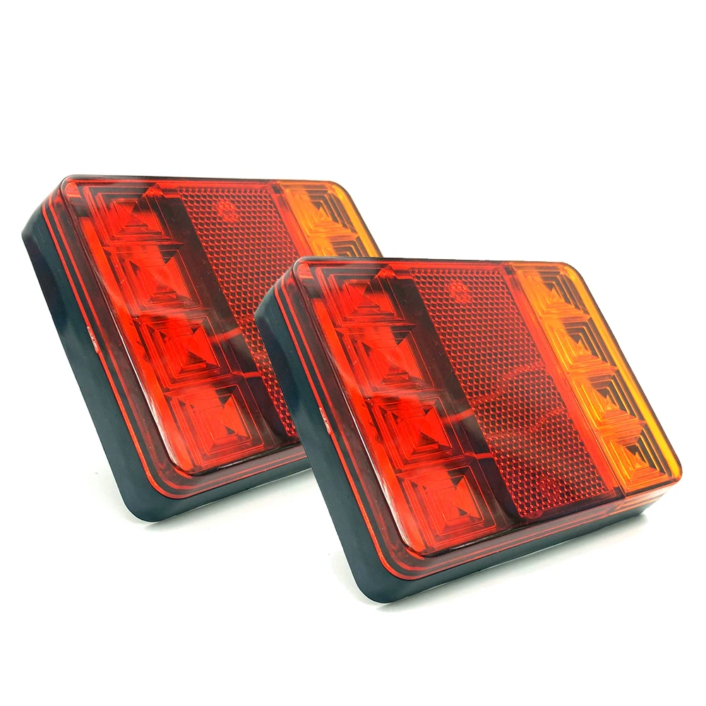 CNSUNNYLIGHT Car Truck LED Rear Tail Light Warning Lights Rear Lamps Waterproof Tailight Parts for Trailer Caravans DC 12V 24V (5)
