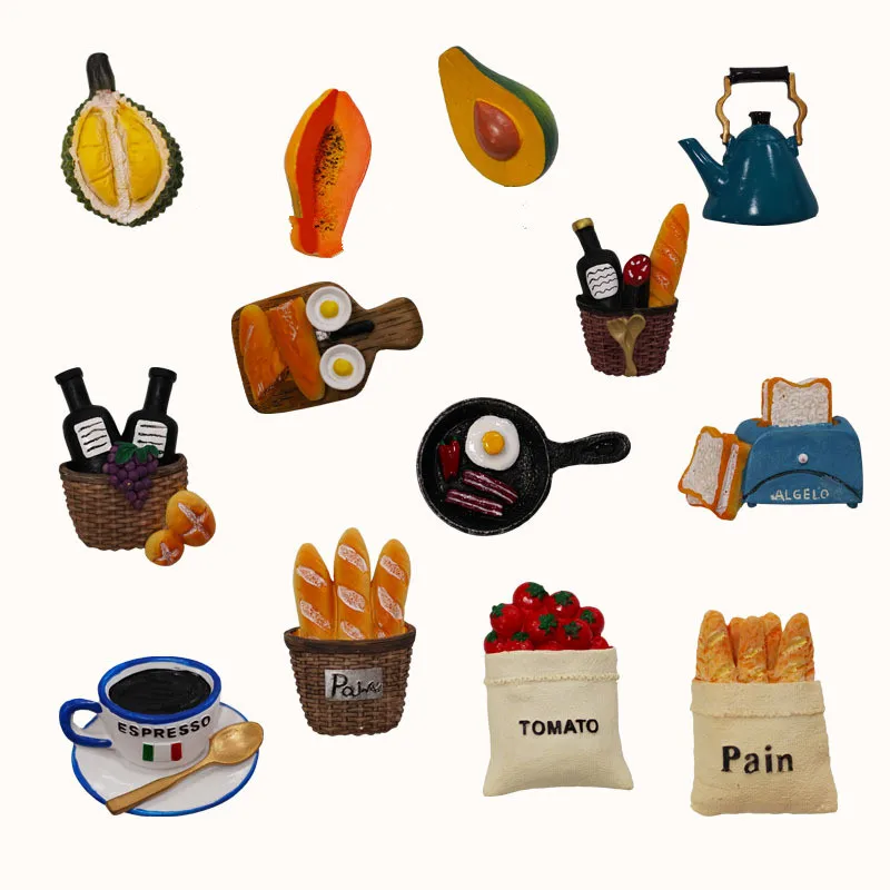 New Arrived Simulation Fridge Magnet Embossed stereo Fruit/Plant/Bread Refrigerator Decorative Stickers Home Appliance Decor
New Arrived Simulation Fridge Magnet Embossed stereo Fruit/Plant/Bread Refrigerator Decorative Stickers Home Appliance Decor