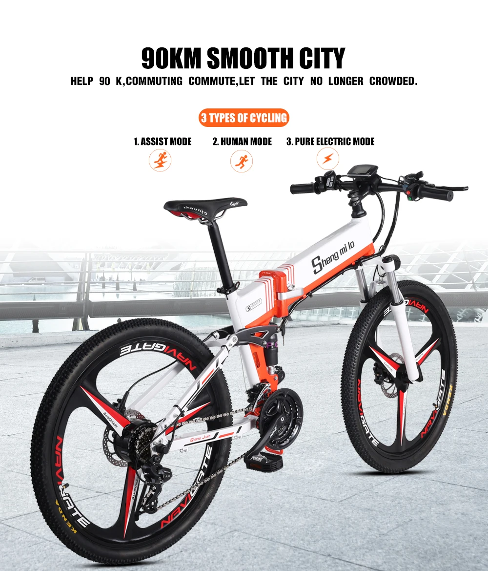 Discount 26 inch folding electric mountain bike bicycle  off-road  ebike Electric bicycle electric bike  ebike electric bicycle electric 3