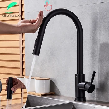 SHBSHAIMY Golden Kitchen Faucet Single Handle Touch Control Faucet Cold and Hot Water Stainless Steel 360 Degree Rotation
SHBSHAIMY Golden Kitchen Faucet Single Handle Touch Control Faucet Cold and Hot Water Stainless Steel 360 Degree Rotation