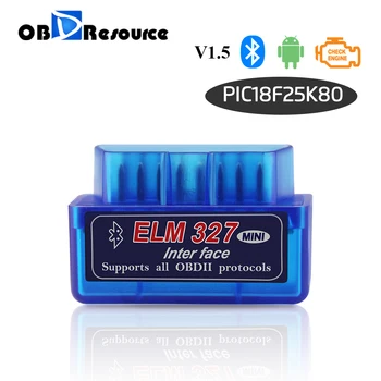 PIC18F25K80 ELM 327 Bluetooth V1.5 Code Reader Mini ELM327 OBD2 Adapter for Android Automotive Code Scanner Car Diagnostic Tool
PIC18F25K80 ELM 327 Bluetooth V1.5 Code Reader Mini ELM327 OBD2 Adapter for Android Automotive Code Scanner Car Diagnostic Tool