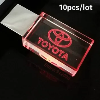 Wholesale 10pcs/lot Crystal Usb Flash Drive 2.0 TOYOTA Car Logo with LED Light USB pen drive 4GB 8GB 16GB 32GB Gifts Free Logo
Wholesale 10pcs/lot Crystal Usb Flash Drive 2.0 TOYOTA Car Logo with LED Light USB pen drive 4GB 8GB 16GB 32GB Gifts Free Logo