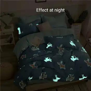 Bed Linen Duvet Cover and Pillowcase Set Cartoon Luminous 3D Bedding Set Children's Gift Quilt Cover Flat Sheet Comforter Case
Bed Linen Duvet Cover and Pillowcase Set Cartoon Luminous 3D Bedding Set Children's Gift Quilt Cover Flat Sheet Comforter Case