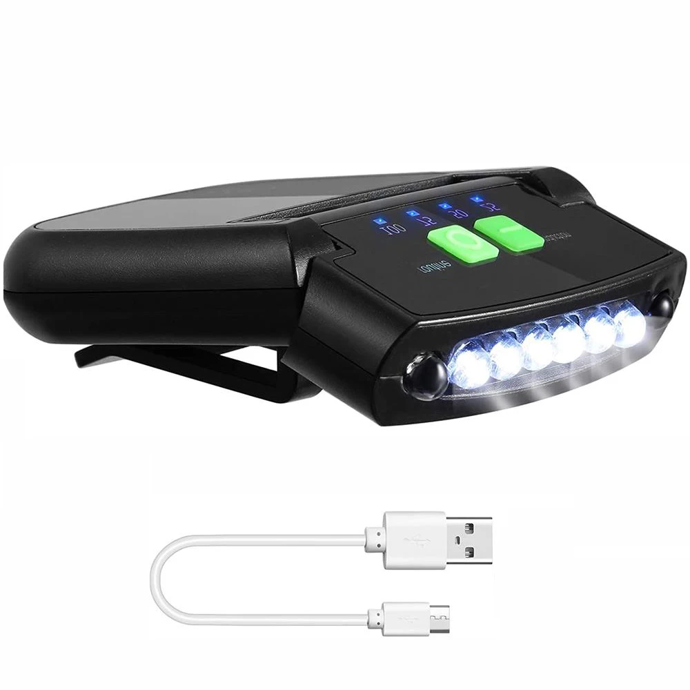 6 LED Clip On Cap Lights USB Rechargeable Cap Flashlight Clip Waterproof Ultra Bright Hands-Free Hat Light Fishing Tools
6 LED Clip On Cap Lights USB Rechargeable Cap Flashlight Clip Waterproof Ultra Bright Hands-Free Hat Light Fishing Tools