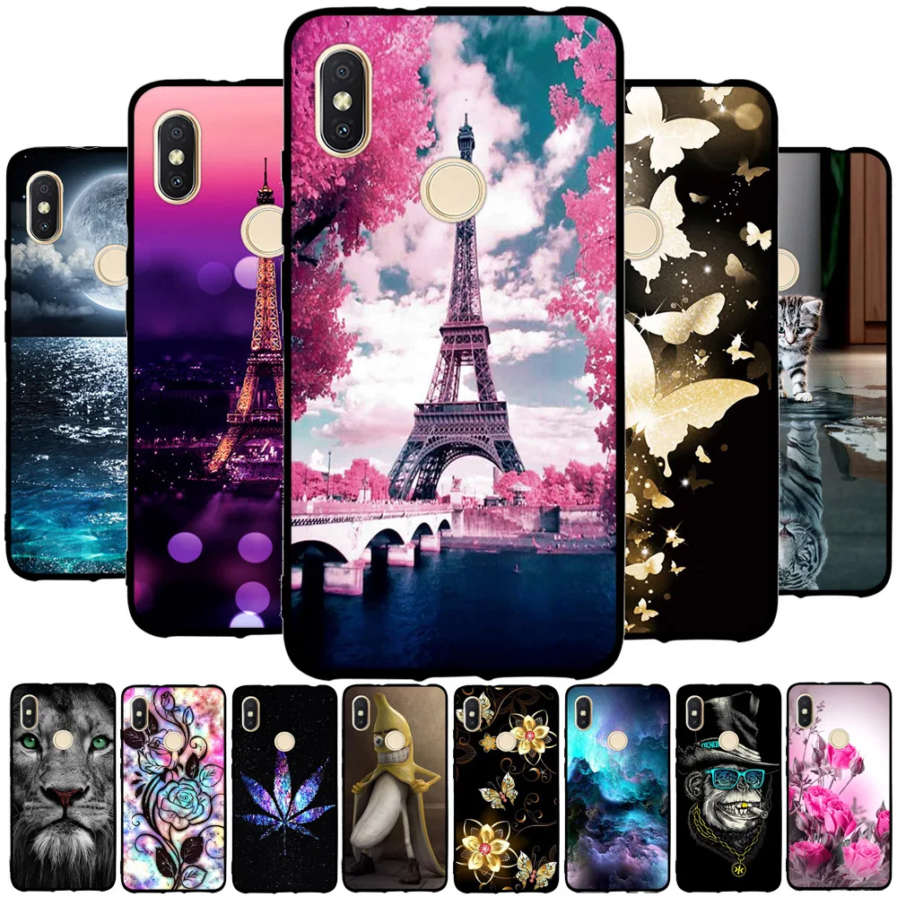 Чехол для Xiaomi Redmi S2 задняя крышка чехол из ТПУ 3D краска сумка Y2 силиконовые чехлы