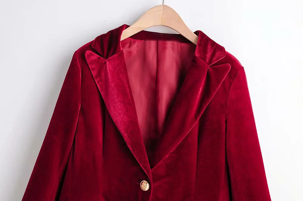 Western Style WOMEN'S Dress 2019 Spring And Autumn New Style One-Button Velvet Suit Jacket Women's
Western Style WOMEN'S Dress 2019 Spring And Autumn New Style One-Button Velvet Suit Jacket Women's