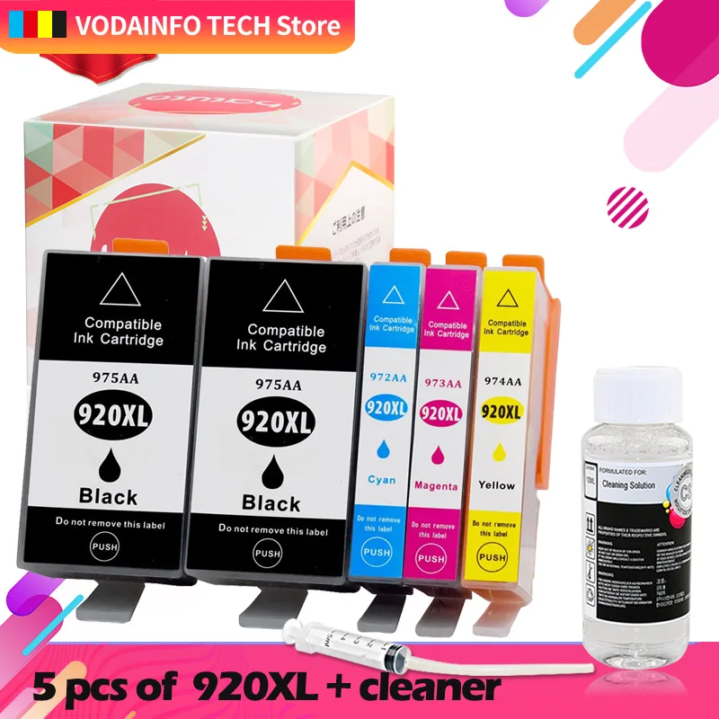 920XL & clean solution Compatible ink cartridge for hp920 920 For HP Officejet 6000 6500 6500A 7000 7500 7500A printer with chip
920XL & clean solution Compatible ink cartridge for hp920 920 For HP Officejet 6000 6500 6500A 7000 7500 7500A printer with chip