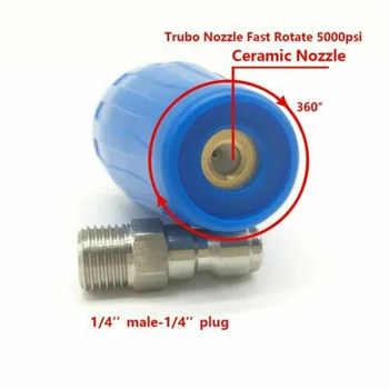 1pcs Rotary Turbo Nozzle 1pc 1x 1* High Pressure Cheaning Washer 5000PSI 4.0GPM Max Flow For Stripping Paint Cleaning Concrete
1pcs Rotary Turbo Nozzle 1pc 1x 1* High Pressure Cheaning Washer 5000PSI 4.0GPM Max Flow For Stripping Paint Cleaning Concrete