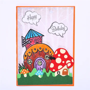 YaMinSanNiO Cutting Dies Metal Dies Mushroom House Die Scrapbooking Album Card Making Embossing Stencil Diecuts Decor 
YaMinSanNiO Cutting Dies Metal Dies Mushroom House Die Scrapbooking Album Card Making Embossing Stencil Diecuts Decor