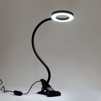 New Lighted Magnifier Clip-on Table Top Desk LED Lamp Reading Large Lens Magnifying Glass with Clamp
New Lighted Magnifier Clip-on Table Top Desk LED Lamp Reading Large Lens Magnifying Glass with Clamp