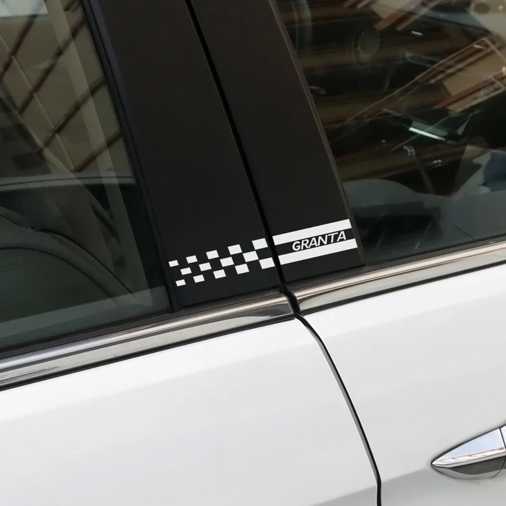 2 шт. автомобильные наклейки для Lada Granta автомобильная колонна Окно B колонны