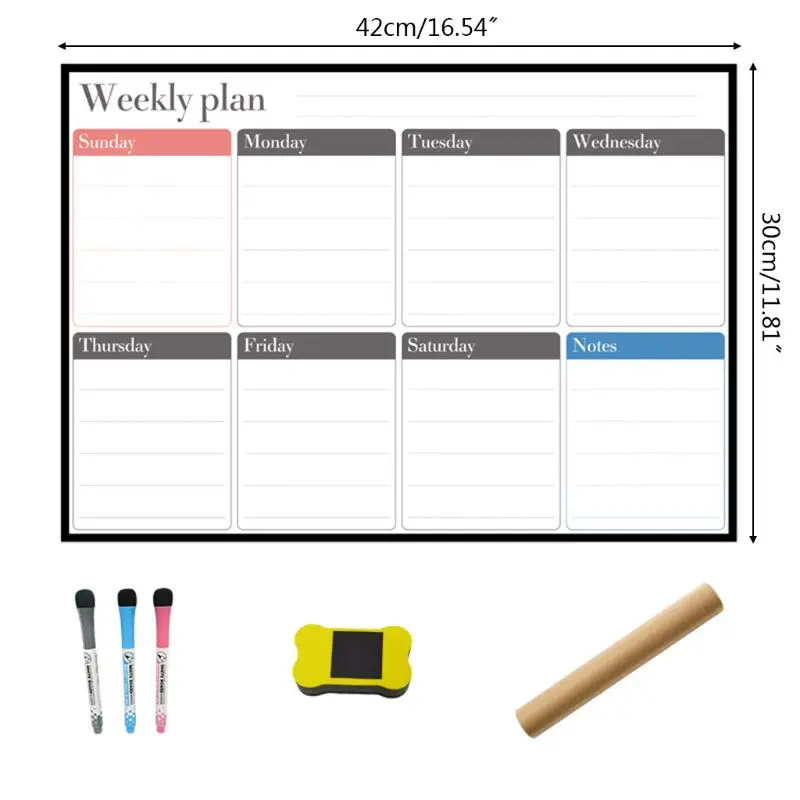 A3 Magnetic Weekly Planner Whiteboard Fridge Magnet Daily Message Drawing Refrigerator Bulletin Notes
A3 Magnetic Weekly Planner Whiteboard Fridge Magnet Daily Message Drawing Refrigerator Bulletin Notes