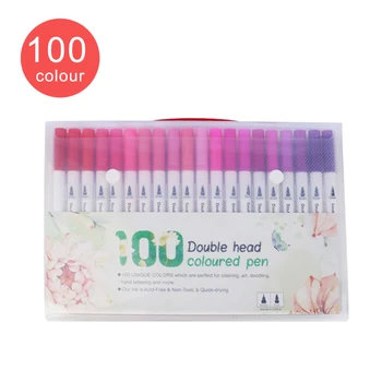 24/36/48/60/80/100 Colors double head coloured pen FineLiner Drawing Painting Watercolor Art Marker Brush Pens School Supplies
24/36/48/60/80/100 Colors double head coloured pen FineLiner Drawing Painting Watercolor Art Marker Brush Pens School Supplies