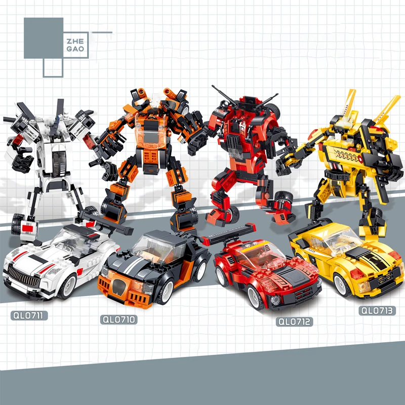 City Racing Car Serie Compatible LegoINGLY Building Block Robot Vehicle Model Deformation Educational Toy for Boy Christmas Gift
City Racing Car Serie Compatible LegoINGLY Building Block Robot Vehicle Model Deformation Educational Toy for Boy Christmas Gift