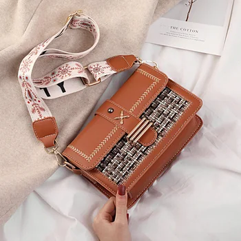 2020 Mini Flap Bag Women Tweed Patchwork Female Casual Shoulder Messenger Bag Woven Wide Shoulder Strap Cross Body Bags JD01101
2020 Mini Flap Bag Women Tweed Patchwork Female Casual Shoulder Messenger Bag Woven Wide Shoulder Strap Cross Body Bags JD01101