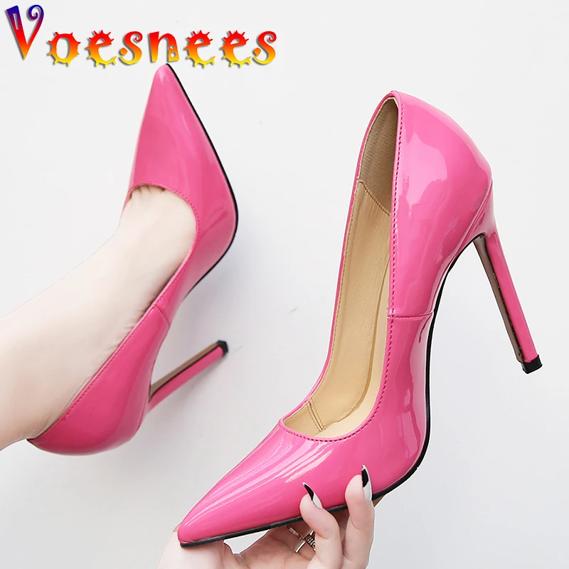 

Voesnees Brand Women's Shoes Silver Sexy High Heels 2021 New 11CM Office Women Stiletto Fashion Luxury Wedding Party Bride Shoes