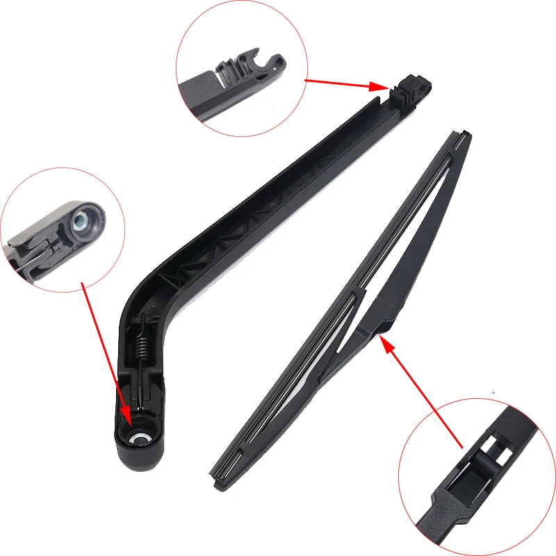 Generic 12" Car Rear Wiper Blades Back Window Wipers Arm For Toyota