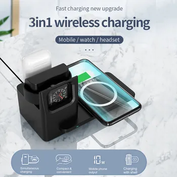 3 in 1 Qi Wireless Charger Station For Apple Earphone Watch 4 3 2 1 Watch Multifunction Fast Wireless Charging Pad For iPhone
3 in 1 Qi Wireless Charger Station For Apple Earphone Watch 4 3 2 1 Watch Multifunction Fast Wireless Charging Pad For iPhone