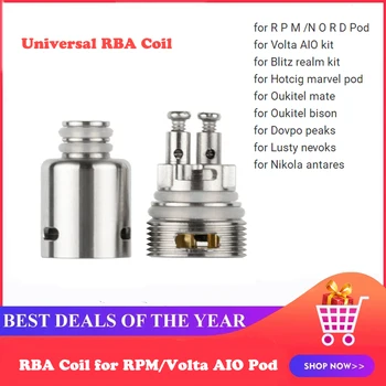 Ruok RBA Coil Head for RPM / Volta AIO / Blitz realm / Lusty / Dovpo peaks / Oukitel mate for Fetch mini Replacement Coil 
Ruok RBA Coil Head for RPM / Volta AIO / Blitz realm / Lusty / Dovpo peaks / Oukitel mate for Fetch mini Replacement Coil