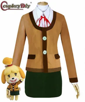 Cosplaydiy Game Animal Crossing Isabelle Cosplay Adult Kids Child Costume Isabelle Uniform Winter Outfits suit Custom made
Cosplaydiy Game Animal Crossing Isabelle Cosplay Adult Kids Child Costume Isabelle Uniform Winter Outfits suit Custom made