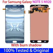 Ensemble écran tactile LCD avec brûlure et ombre, 5.7 pouces, pour SAMSUNG Galaxy Note 5 N9200 SM-N920 N920F, Original=