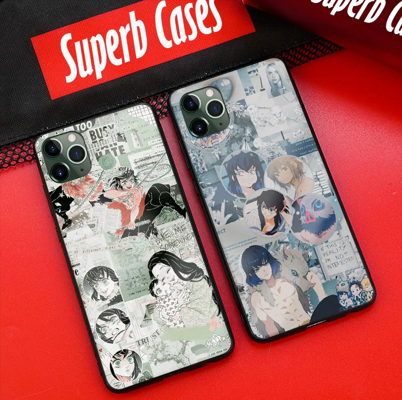 Inosuke Hashibira Kimetsu no Yaiba мягкий силиконовый стеклянный чехол для телефона iPhone SE 6 6s 7 8