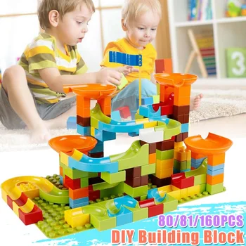 80/81/160pcs Building Block Toy Funnel Slide Blocks Educational Puzzle DIY Bricks Toys For Children Kids Gift
80/81/160pcs Building Block Toy Funnel Slide Blocks Educational Puzzle DIY Bricks Toys For Children Kids Gift