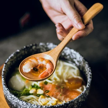 1Pc Large Wooden Spoon Long Handle Tablespoon for Rice Soup Porridge Kitchen Dinner Dessert Tools 
1Pc Large Wooden Spoon Long Handle Tablespoon for Rice Soup Porridge Kitchen Dinner Dessert Tools