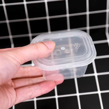 100ml Plaid Shaped Rectangular Plastic Transparent PP Box DIY Slime Mud Storage Box 
100ml Plaid Shaped Rectangular Plastic Transparent PP Box DIY Slime Mud Storage Box