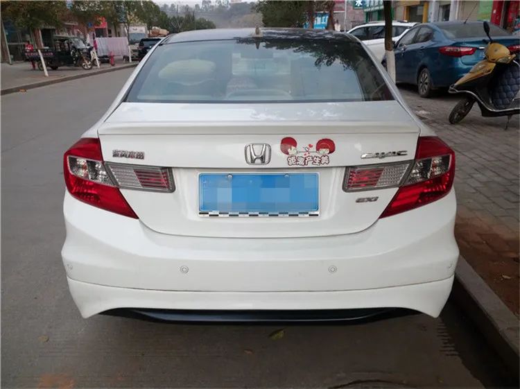 Для Civic спойлер 2012 2014 Honda HDB ABS пластик Материал заднее крыло автомобиля Цвет