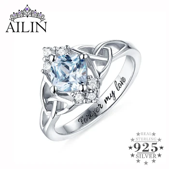 AILIN Custom Engraved Female Special Knot With Birthstone Ring For Her White Gold Color Anniversary Gift For Girlfriend 12 Month
AILIN Custom Engraved Female Special Knot With Birthstone Ring For Her White Gold Color Anniversary Gift For Girlfriend 12 Month