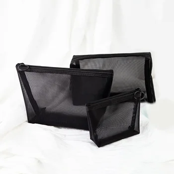 1Pcs Unisex Mash Makeup Bag Black Transparent Travel Fashion Small Large Black Toiletry Makeup Organizer Bags Case Pouch
1Pcs Unisex Mash Makeup Bag Black Transparent Travel Fashion Small Large Black Toiletry Makeup Organizer Bags Case Pouch